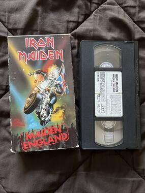 Vintage Iron Maiden Maiden England VHS Heavy Metal Concert Tape 1990